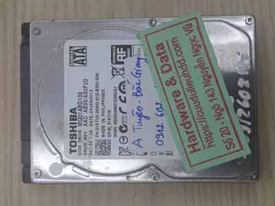 Khôi phục dữ liệu ổ cứng Toshiba 1TB