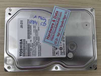phục hồi dữ liệu Toshiba 500GB format nhầm