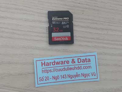 lấy lại dữ liệu thẻ 32GB