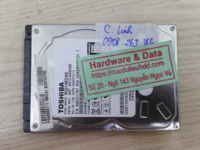 Phục hồi dữ liệu ổ cứng Toshiba 500GB đầu từ lỗi