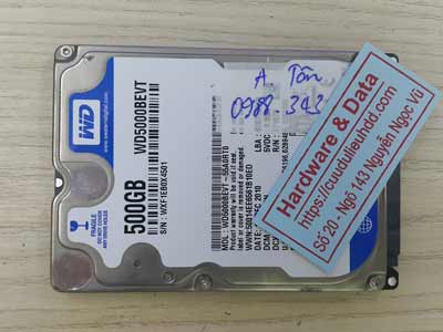 lấy lại dữ liệu ổ cứng Western 500GB đầu từ lỗi