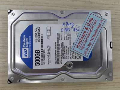 Lấy lại dữu liệu ổ cứng Western 500GB đầu từ lỗi