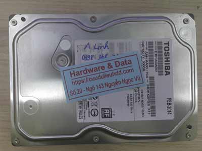 khôi phục dữ liệu ổ cứng Toshiba 500GB hỏng đầu từ