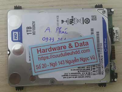 Cứu dữ liệu ổ cứng Western 1TB đầu từ lỗi