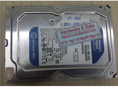 Phục hồi dữ liệu ổ cứng Western 320GB lỗi đầu từ