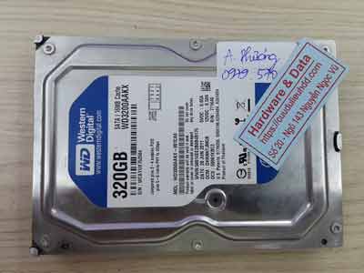 khôi phục dữ liệu liệu ổ cứng Western 320GB hỏng đầu từ