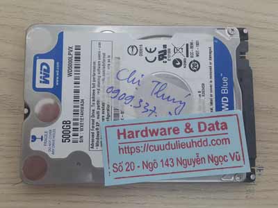 Phục hồi dữ liệu ổ cứng Western 500GB chết cơ