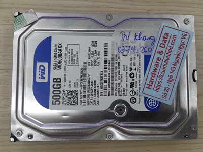 Lấy lại dữ liệu ổ cứng Western 500GB mất dữ liệu