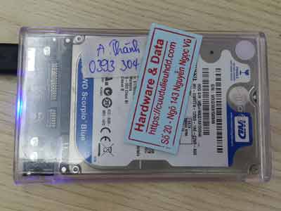 Cứu dữ liệu ổ cứng Western 320GB mất định dạng
