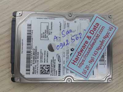 khôi phục dữ liệu ổ cứng Samsung 500GB đầu từ lỗi