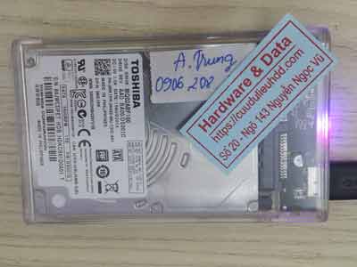 khôi phục dữ liệu ổ cứng Toshiba 2TB format