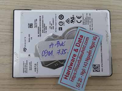 lấy lại dữ liệu ổ cứng Seagate 1TB đầu từ hỏng