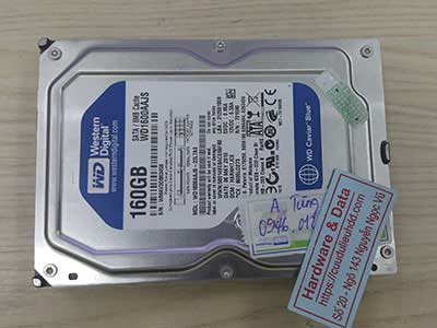 khôi phục dữ liệu ổ cứng Western 160GB chết cơ