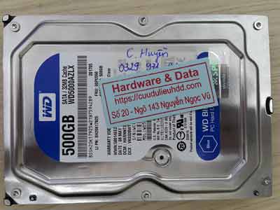 Cứu dữ liệu ổ cứng Western 500GB đầu đọc lỗi