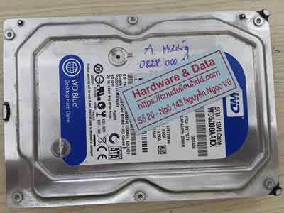 Cứu dữ liệu ổ cứng Western 500GB hỏng đầu đọc