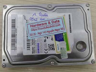 Lấy lại dữ liệu ổ cứng Samsung 500GB chết cơ
