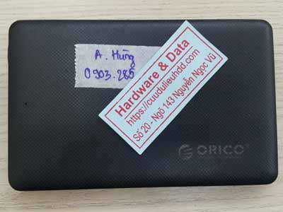 cứu dữ liệu ổ cứng di động 250GB mất dữ liệu