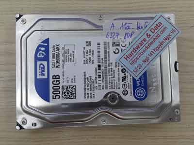 cứu dữ liệu ổ cứng Western 500GB lỗi đầu từ