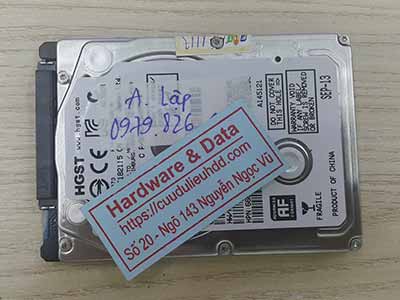 Khôi phục dữ liệu ổ cứng Hitachi 750GB lỗi cơ