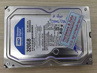 Phục hồi dữ liệu ổ cứng Western 230GB chết cơ