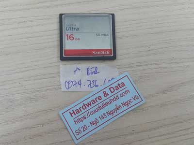 Cứu dữ liệu thẻ nhớ 16GB mất dữ liệu