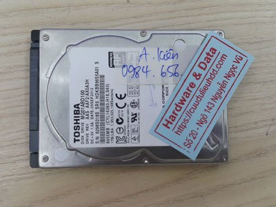 Cứu dữ liệu ổ cứng toshiba 1TB hỏng đầu từ