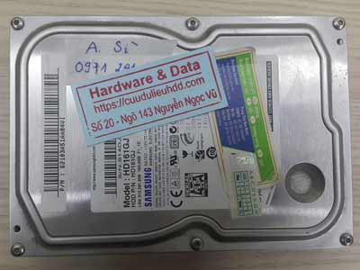 khôi phục dữ liệu ổ cứng Samsung 160GB mất định dạng