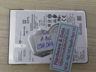Khôi phục dữ liệu ổ cứng Seagate 1TB đầu từ lỗi