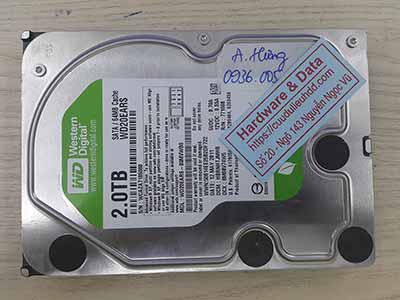 Khôi phục dữ liệu Western 2TB hỏng đầu từ