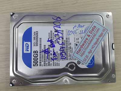 Cứu dữ liệu ổ cứng Western 500GB đầu từ lỗi