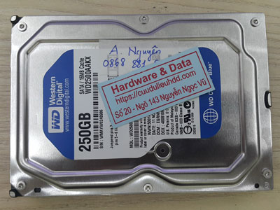 Cứu dữ liệu ổ cứng Western 500GB chết cơ