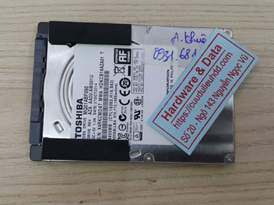 Cứu dữ liệu ổ cứng toshiba 500GB chết cơ