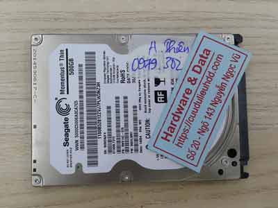 Phục hồi dữ liệu ổ cứng Seagate 500GB hỏng đầu từ