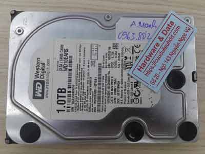 phục hồi dữ liệu ổ cứng Western 1TB hỏng đầu từ