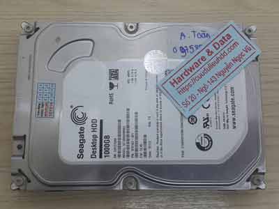 Cứu dữ liệu ổ cứng Seagate 1TB đầu từ lỗi