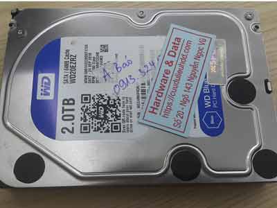 khôi phục dữ liệu ổ cứng Western 2TB hỏng đầu đọc