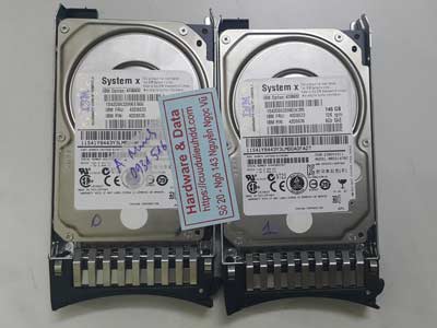 Khôi phục dữ liệu máy chủ Raid1 SAS 146GB lỗi ổ cứng