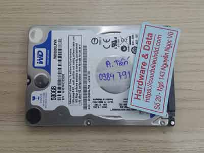 phục hồi dữ liệu ổ cứng Western 500GB đầu từ lỗi