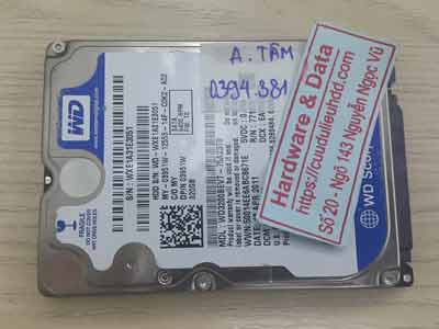 phục hồi dữ liệu ổ cứng Western 320GB bad nặng