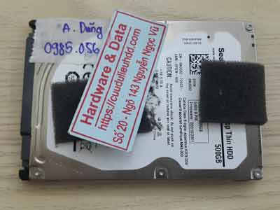 Khôi phục dữ liệu Seagate 500GB đầu đọc lỗi