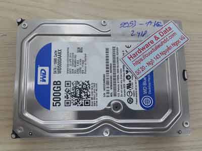 phục hồi dữ liệu WESTERN 500GB ghost nhầm