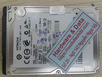 Lấy lại dữ liệu ổ cứng Hitachi 500GB mất dữ liệu
