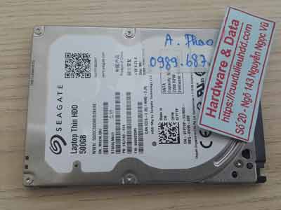 Lấy lại dữ liệu ổ cứng Seagate 500GB đầu từ lỗi