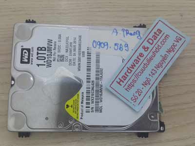 khôi phục dữ liệu ổ cứng Western 1TB đầu đọc lỗi