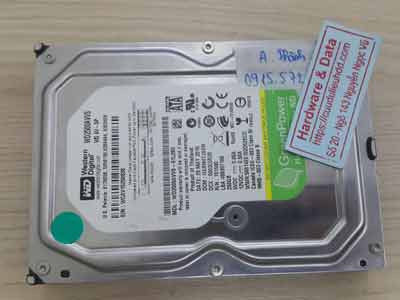 Cứu dữ liệu ổ cứng Western 250GB cháy nổ