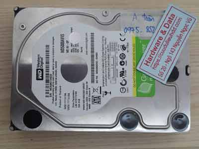 cứu dữ liệu ổ cứng Western 500GB đầu từ lỗi