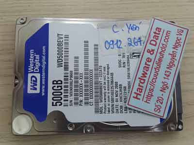 Cứu dữ liệu Western 500GB đầu từ lỗi