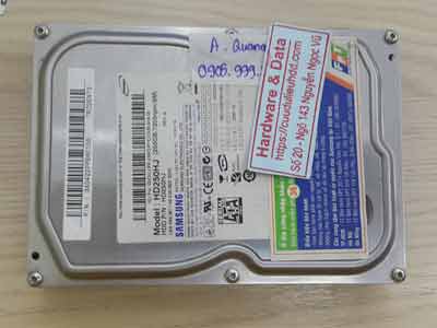 khôi phục dữ liệu ổ cứng Samsung 250GB cháy nổ