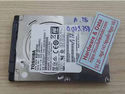 phục hồi dữ liệu ổ cứng Toshiba 500GB đầu từ lỗi