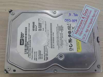 Cứu dữ liệu ổ cứng Western 160GB đầu từ lỗi